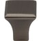 Jeffrey Alexander 7/8" Overall Length Brushed Pewter Square Marlo Cabinet Knob 972S-BNBDL - alternate 3